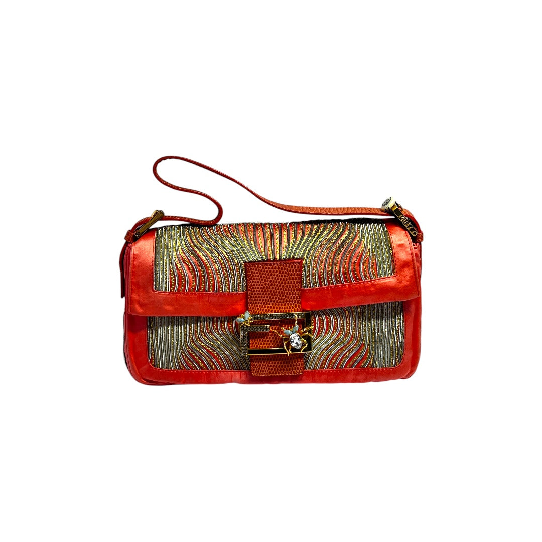 Vintage Custom Fendi Baguette - Tropical Insect Embroidery